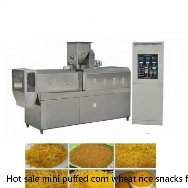 Hot sale mini puffed corn wheat rice snacks food making extruder machines